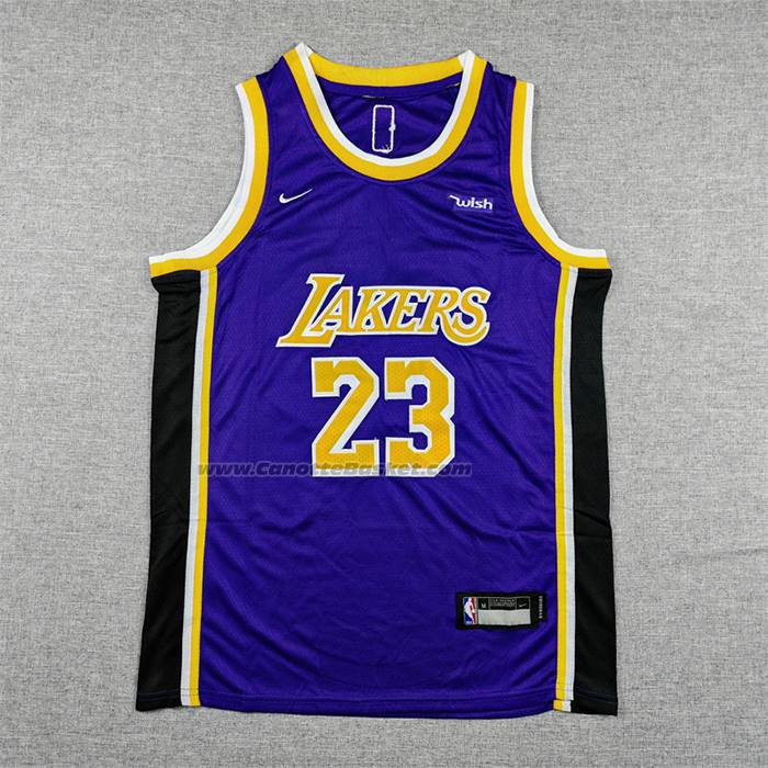 Maglia Bambino Los Angeles Lakers Lebron James No 23 Statement Viola1